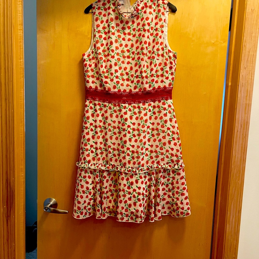 Donna Morgan size 12 metallic rose dress